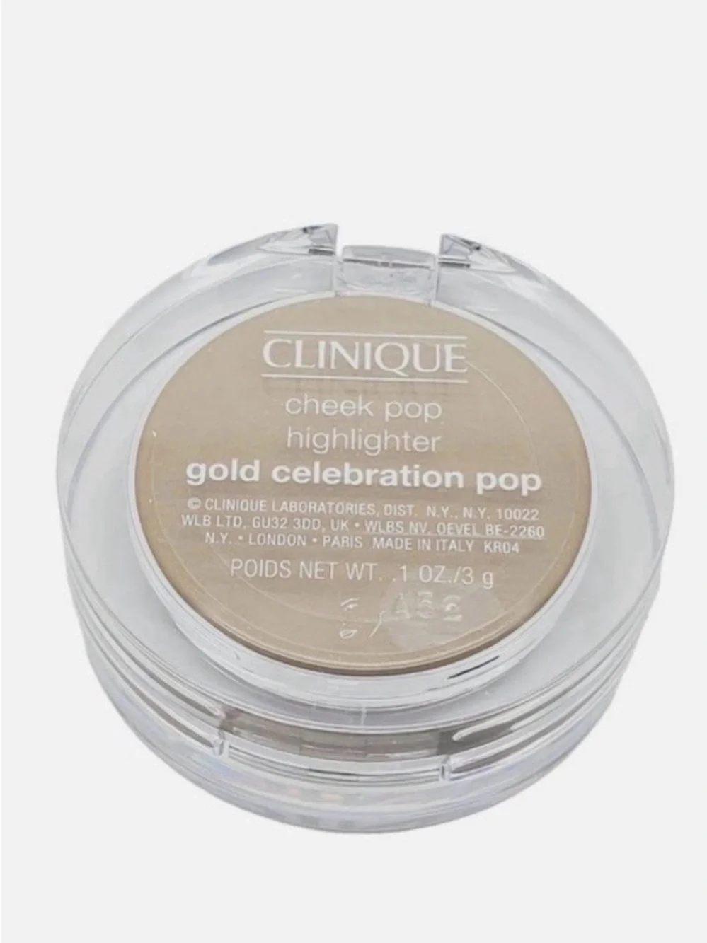 Clinique Cheek Pop Highlighter Gold Celebration Pop Full Size ~NEW~